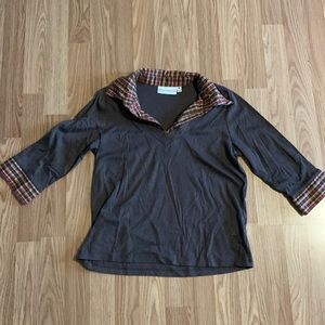 Brown Rebecca Malone shirt. Size M